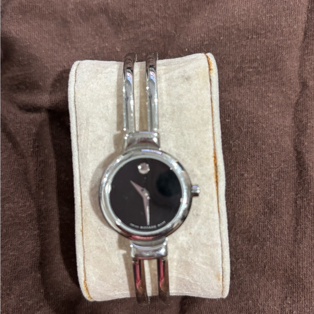 Small silver Movado watch